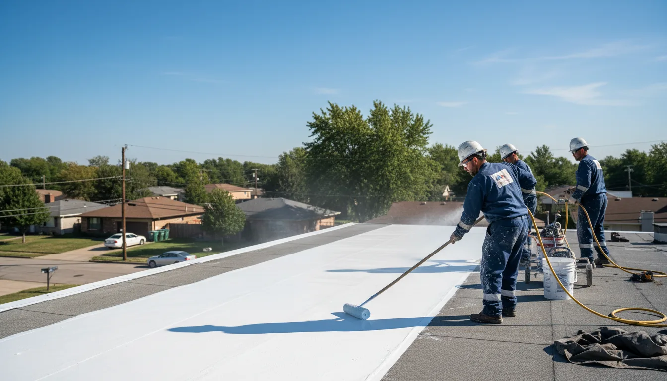 Commercial roof coating in Bacova, VA near me